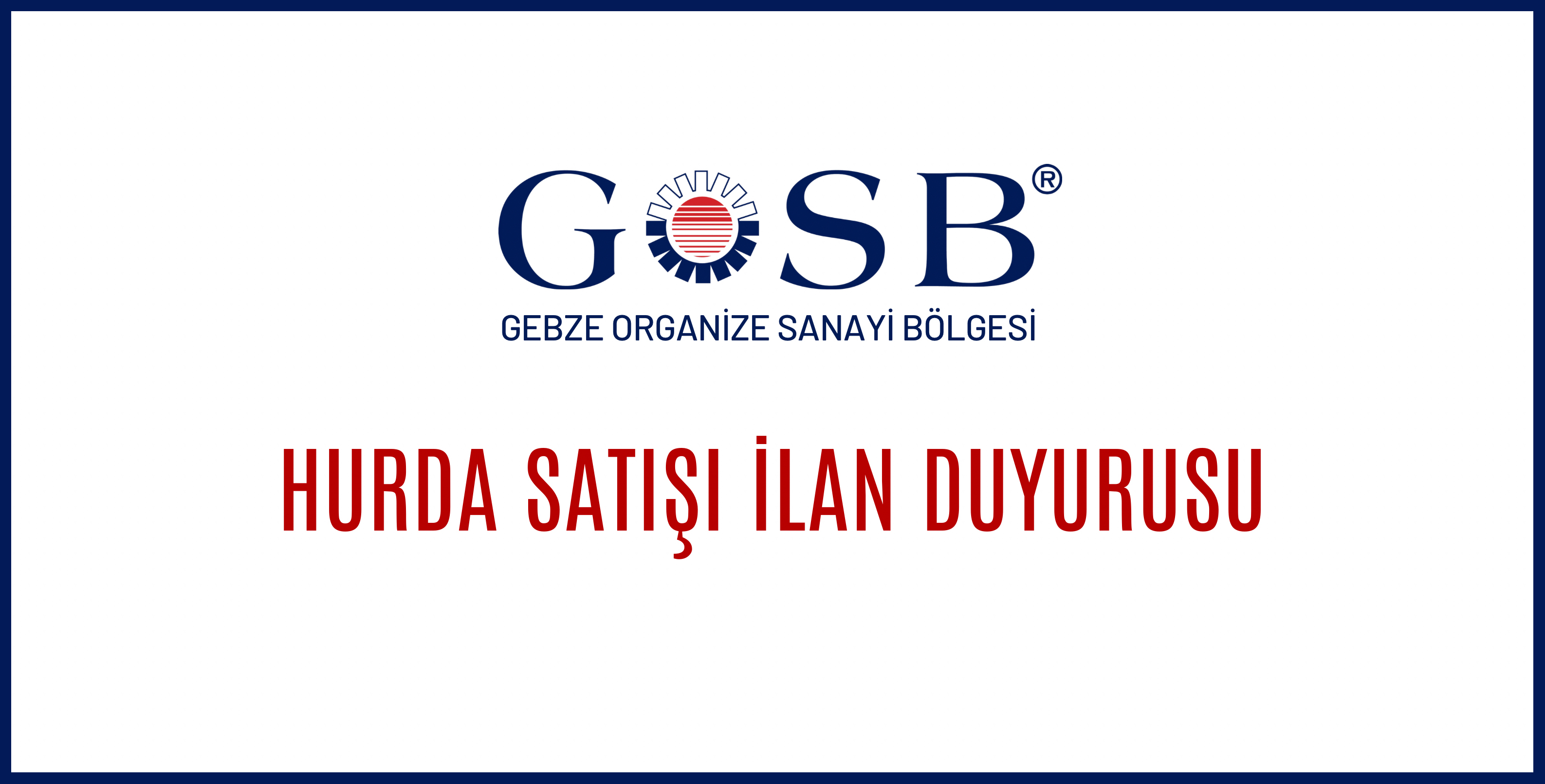 HURDA SATIŞ İLAN DUYURUSU