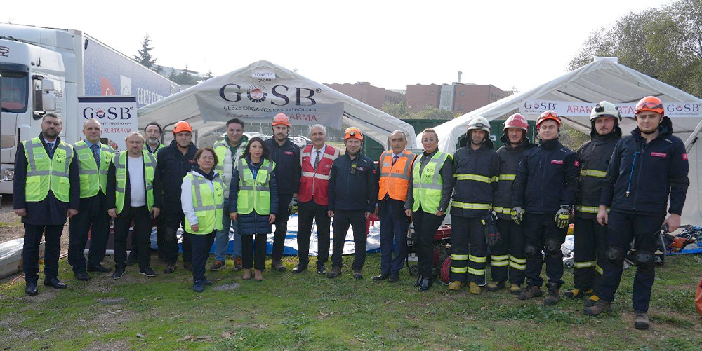 GOSB’DA “AFET VE YANGIN DURUMLARINDA ETKİN MÜDAHALE EĞİTİMİ VE TATBİKATI” GERÇEKLEŞTİRİLDİ