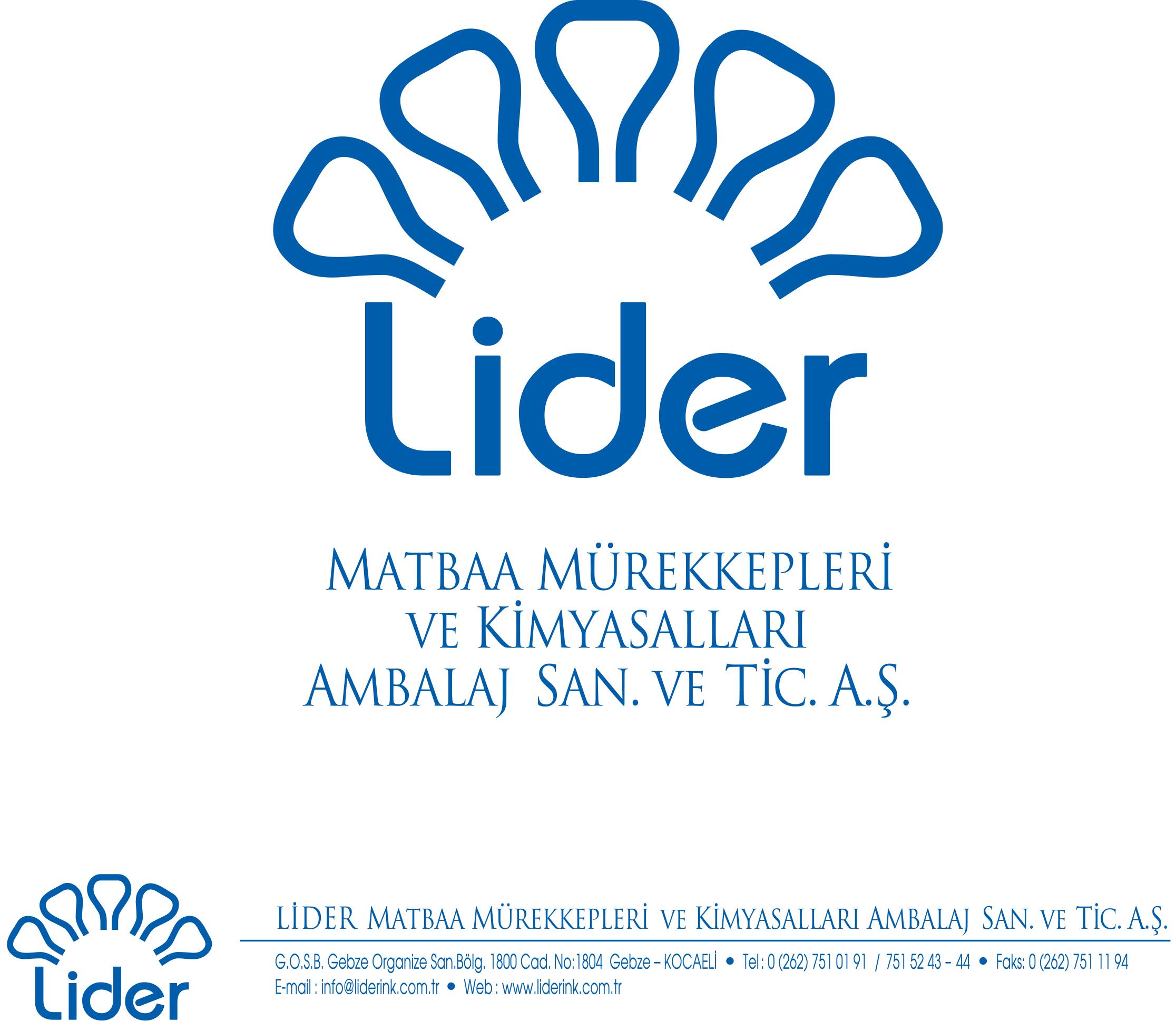 Lider Matbaa Mürekkepleri ve Kimyasalları Amb. San. ve Tic. A.Ş.